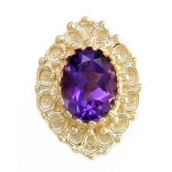 N277 14K AMETHYST SLIDE 